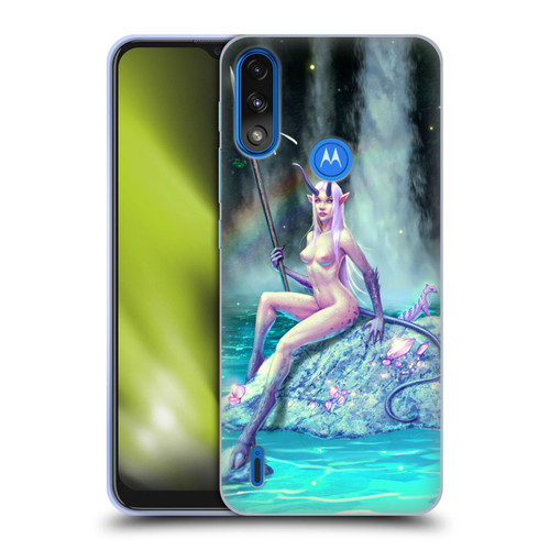 Christos Karapanos Key Art The Waterfall Soft Gel Case for Motorola Moto E7 Power / Moto E7i Power