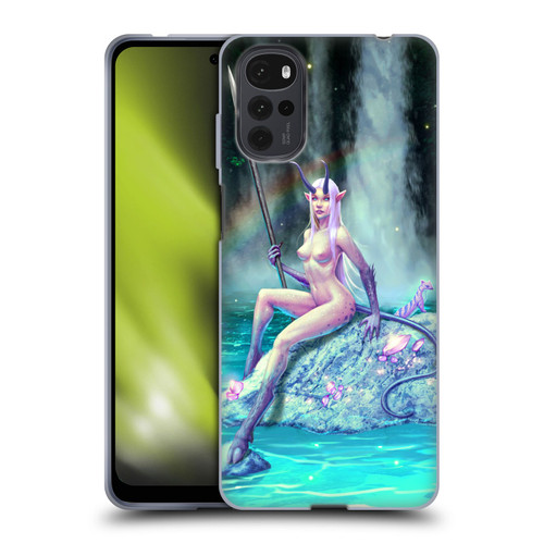 Christos Karapanos Key Art The Waterfall Soft Gel Case for Motorola Moto G22