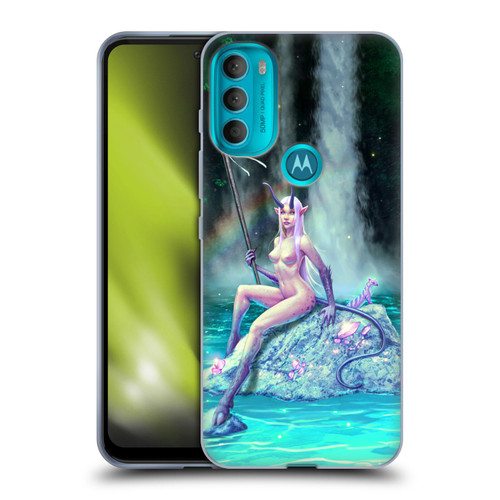 Christos Karapanos Key Art The Waterfall Soft Gel Case for Motorola Moto G71 5G