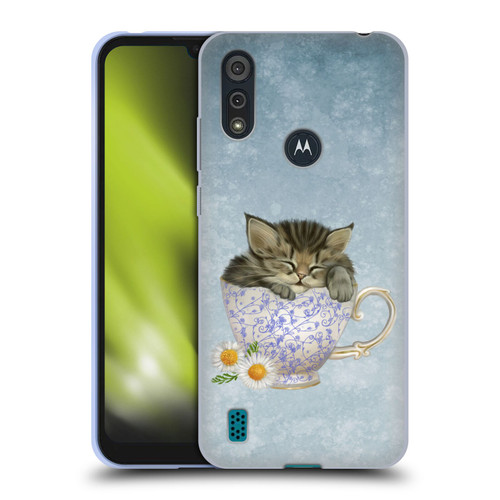 Ash Evans Graphics Chamomile Tea Soft Gel Case for Motorola Moto E6s (2020)