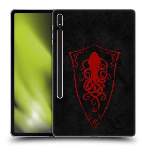 Christos Karapanos Key Art Octopus Shield Logo Soft Gel Case for Samsung Galaxy Tab S8 Plus