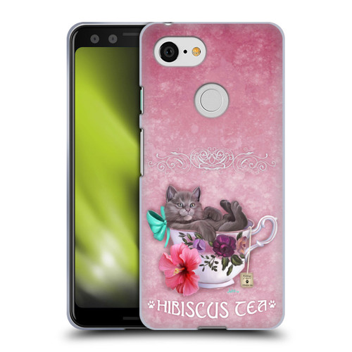 Ash Evans Graphics Hibiscus Tea Soft Gel Case for Google Pixel 3