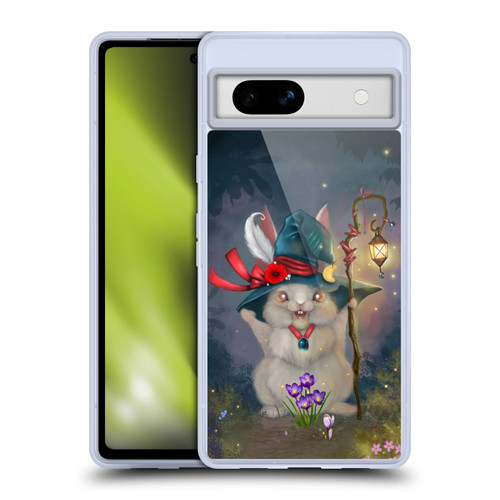Ash Evans Graphics Magic Bunny Soft Gel Case for Google Pixel 7a
