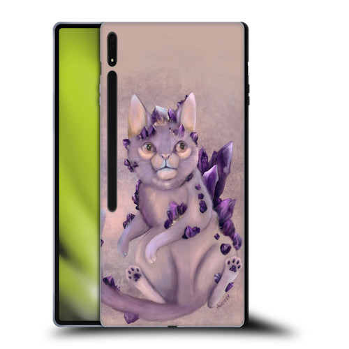 Ash Evans Graphics Amethyst Cat Soft Gel Case for Samsung Galaxy Tab S8 Ultra