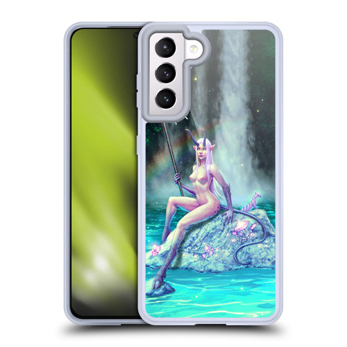 Christos Karapanos Key Art The Waterfall Soft Gel Case for Samsung Galaxy S21 5G
