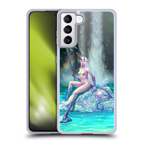 Christos Karapanos Key Art The Waterfall Soft Gel Case for Samsung Galaxy S21+ 5G
