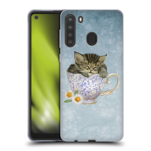 Ash Evans Graphics Chamomile Tea Soft Gel Case for Samsung Galaxy A21 (2020)