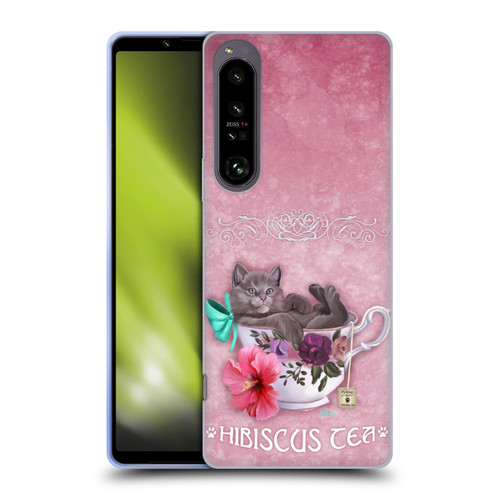 Ash Evans Graphics Hibiscus Tea Soft Gel Case for Sony Xperia 1 IV