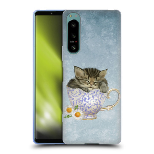 Ash Evans Graphics Chamomile Tea Soft Gel Case for Sony Xperia 5 IV