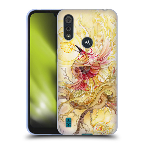 Stephanie Law Art Phoenix Soft Gel Case for Motorola Moto E6s (2020)
