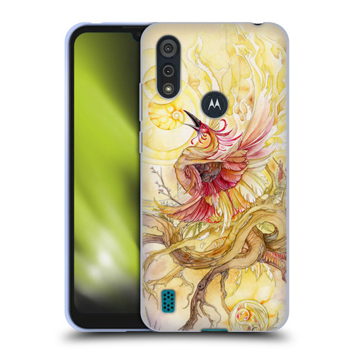 Stephanie Law Art Phoenix Soft Gel Case for Motorola Moto E6s (2020)