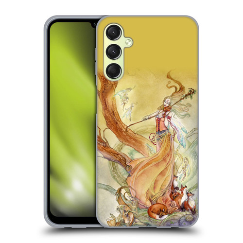 Stephanie Law Art Violin Soft Gel Case for Samsung Galaxy A24 4G / M34 5G