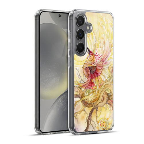 Stephanie Law Art Phoenix Soft Gel Case for Samsung Galaxy S24+ 5G & MagSafe