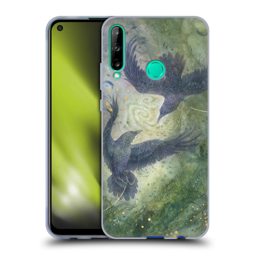 Stephanie Law Graphics Huginn And Muninn Soft Gel Case for Huawei P40 lite E