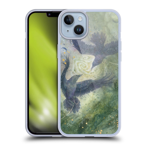 Stephanie Law Graphics Huginn And Muninn Soft Gel Case for Apple iPhone 14 Plus