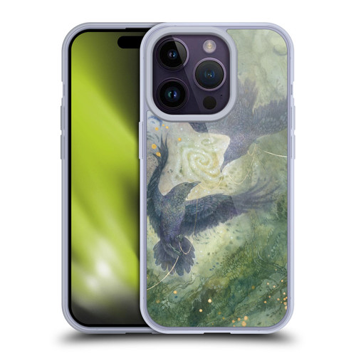 Stephanie Law Graphics Huginn And Muninn Soft Gel Case for Apple iPhone 14 Pro