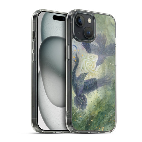 Stephanie Law Graphics Huginn And Muninn Soft Gel Case for Apple iPhone 15 & MagSafe