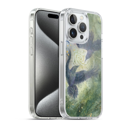 Stephanie Law Graphics Huginn And Muninn Soft Gel Case for Apple iPhone 15 Pro & MagSafe