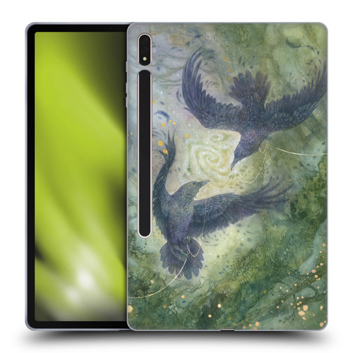 Stephanie Law Graphics Huginn And Muninn Soft Gel Case for Samsung Galaxy Tab S8 Plus