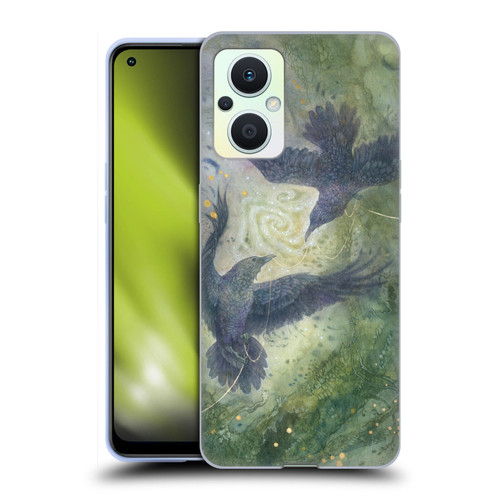 Stephanie Law Graphics Huginn And Muninn Soft Gel Case for OPPO Reno8 Lite