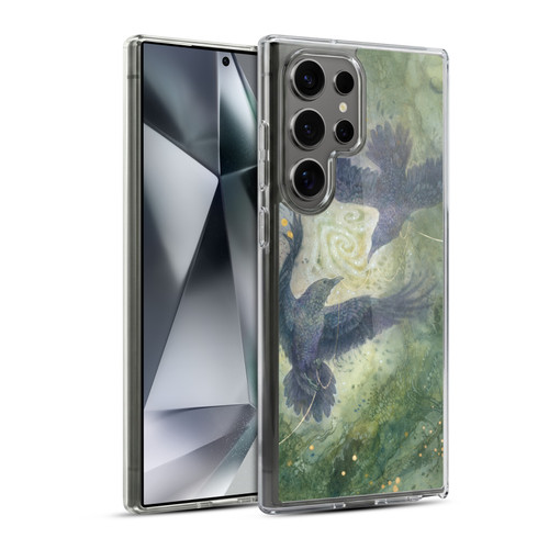Stephanie Law Graphics Huginn And Muninn Soft Gel Case for Samsung Galaxy S24 Ultra 5G & MagSafe