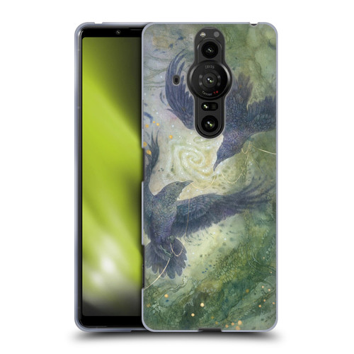 Stephanie Law Graphics Huginn And Muninn Soft Gel Case for Sony Xperia Pro-I