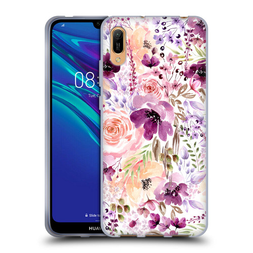 Anis Illustration Bloomers Floral Chaos Soft Gel Case for Huawei Y6 Pro (2019)