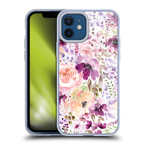 Anis Illustration Bloomers Floral Chaos Soft Gel Case for Apple iPhone 12 / iPhone 12 Pro