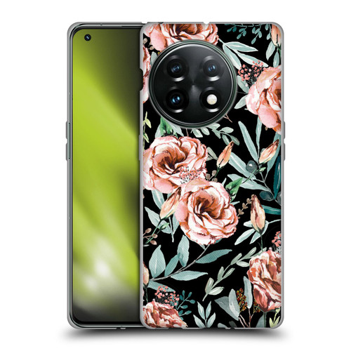 Anis Illustration Bloomers Black Soft Gel Case for OnePlus 11 5G