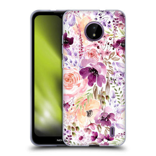 Anis Illustration Bloomers Floral Chaos Soft Gel Case for Nokia C10 / C20