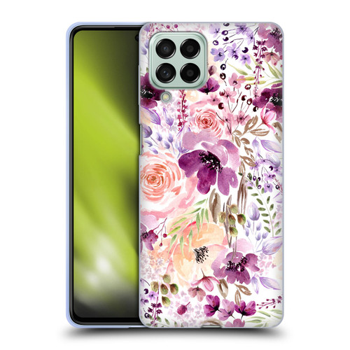 Anis Illustration Bloomers Floral Chaos Soft Gel Case for Samsung Galaxy M53 (2022)