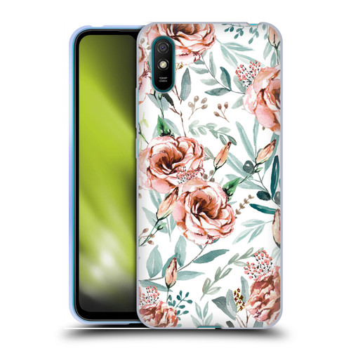 Anis Illustration Bloomers White Soft Gel Case for Xiaomi Redmi 9A / Redmi 9AT