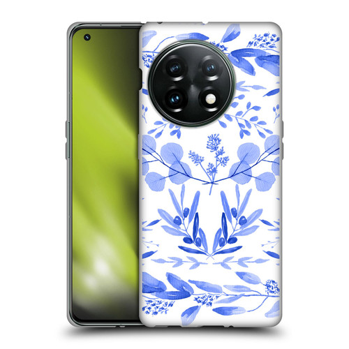 Anis Illustration Floral And Leaves Mediterranean Scene Soft Gel Case for OnePlus 11 5G