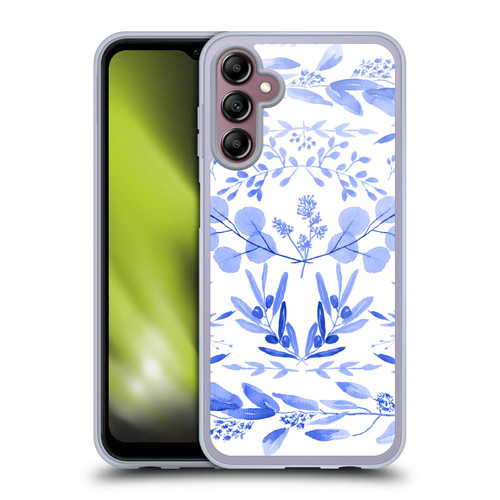 Anis Illustration Floral And Leaves Mediterranean Scene Soft Gel Case for Samsung Galaxy A14 5G