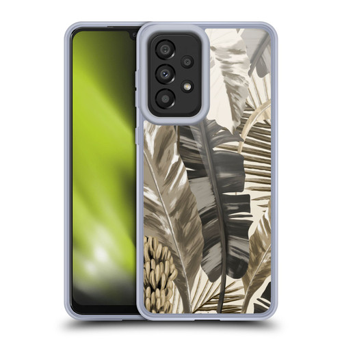Anis Illustration Floral And Leaves Tropical Leaves Sepia Soft Gel Case for Samsung Galaxy A33 5G (2022)