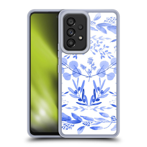 Anis Illustration Floral And Leaves Mediterranean Scene Soft Gel Case for Samsung Galaxy A53 5G (2022)