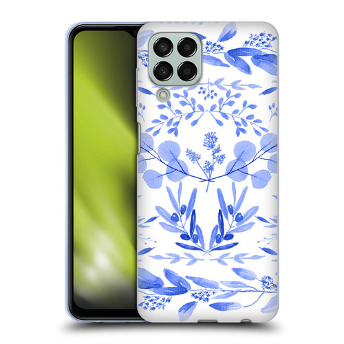 Anis Illustration Floral And Leaves Mediterranean Scene Soft Gel Case for Samsung Galaxy M33 (2022)