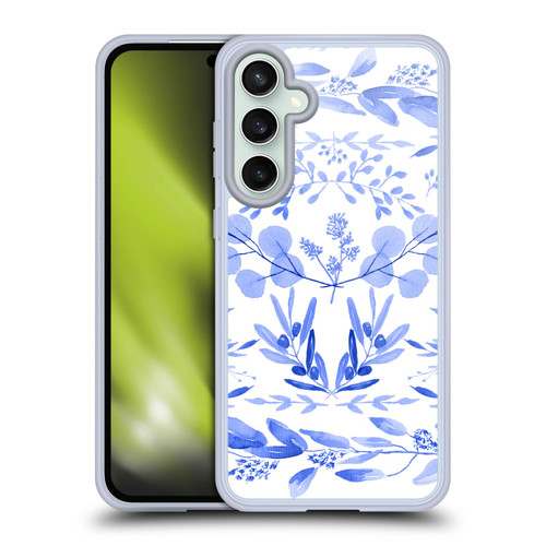 Anis Illustration Floral And Leaves Mediterranean Scene Soft Gel Case for Samsung Galaxy S23 FE 5G