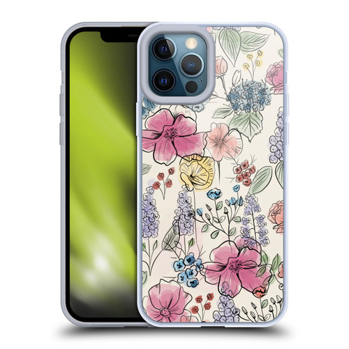 Anis Illustration Floral Pattern Wild Garden Soft Gel Case for Apple iPhone 12 Pro Max