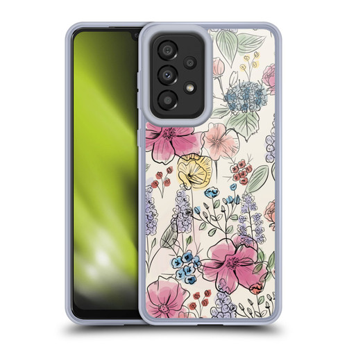 Anis Illustration Floral Pattern Wild Garden Soft Gel Case for Samsung Galaxy A33 5G (2022)