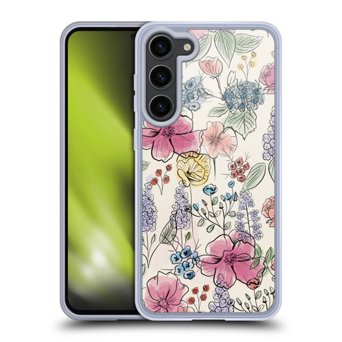 Anis Illustration Floral Pattern Wild Garden Soft Gel Case for Samsung Galaxy S23+ 5G