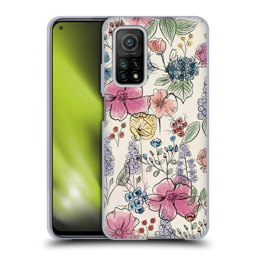 Anis Illustration Floral Pattern Wild Garden Soft Gel Case for Xiaomi Mi 10T 5G