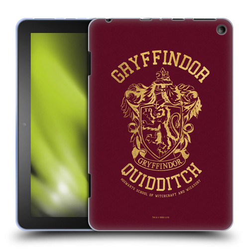 Harry Potter Deathly Hallows X Gryffindor Quidditch Soft Gel Case for Amazon Fire HD 8/Fire HD 8 Plus 2020