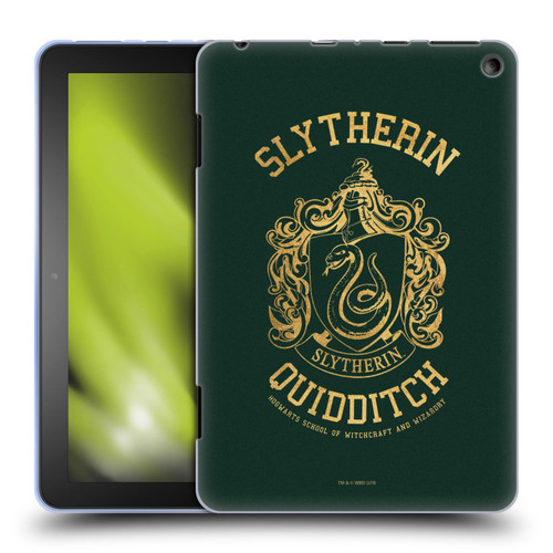 Harry Potter Deathly Hallows X Slytherin Quidditch Soft Gel Case for Amazon Fire HD 8/Fire HD 8 Plus 2020