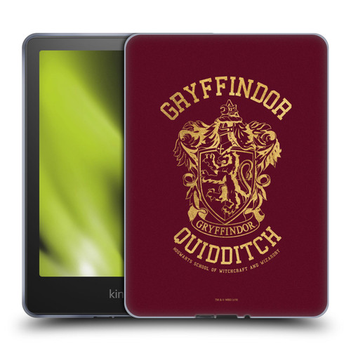 Harry Potter Deathly Hallows X Gryffindor Quidditch Soft Gel Case for Amazon Kindle Paperwhite 5 (2021)
