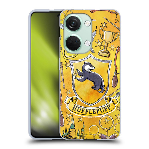 Harry Potter Deathly Hallows XIII Hufflepuff Pattern Soft Gel Case for OnePlus Nord 3 5G