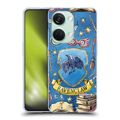 Harry Potter Deathly Hallows XIII Ravenclaw Pattern Soft Gel Case for OnePlus Nord 3 5G