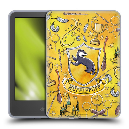 Harry Potter Deathly Hallows XIII Hufflepuff Pattern Soft Gel Case for Amazon Kindle 11th Gen 6in 2022