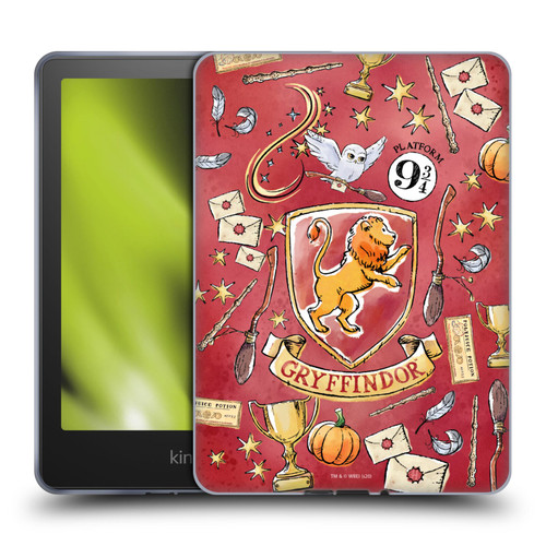 Harry Potter Deathly Hallows XIII Gryffindor Pattern Soft Gel Case for Amazon Kindle Paperwhite 5 (2021)