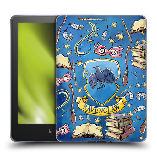 Harry Potter Deathly Hallows XIII Ravenclaw Pattern Soft Gel Case for Amazon Kindle Paperwhite 5 (2021)